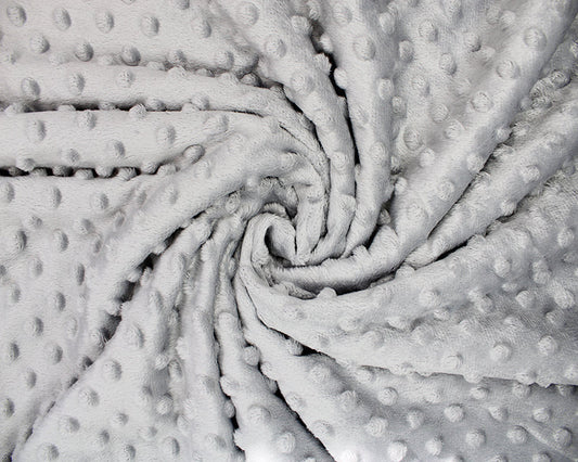 Silver Grey - Minky/ Teddy Fleece