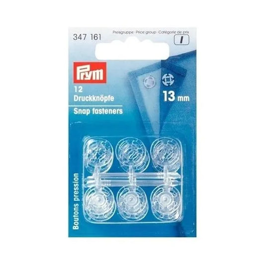 Prym Snap fasteners - 13mm - transparent