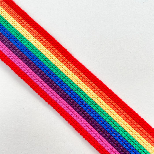 Rainbow Cotton Webbing 40mm