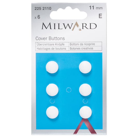 Milward Cover Buttons 11mm