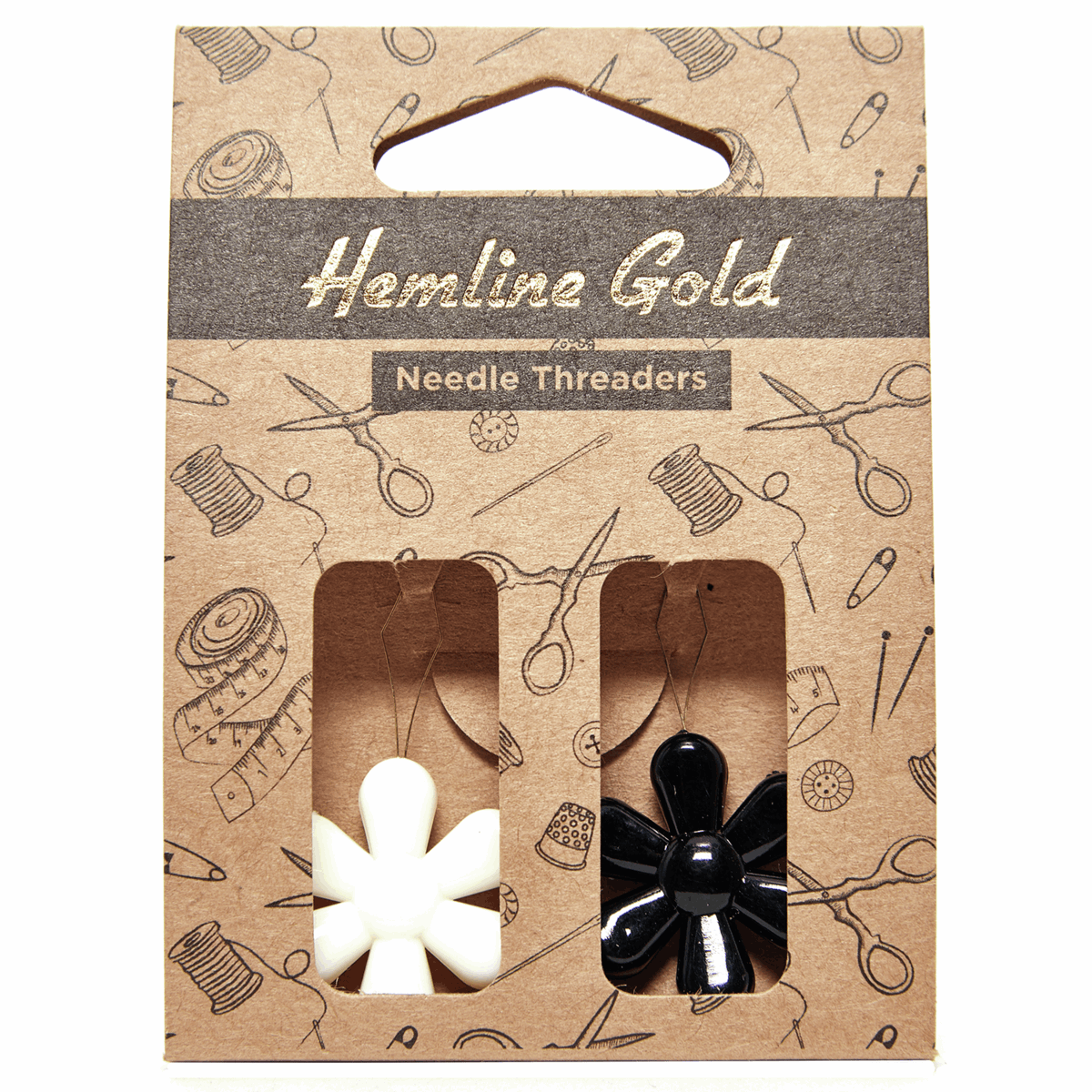Hemline Gold Flower Needle Threaders