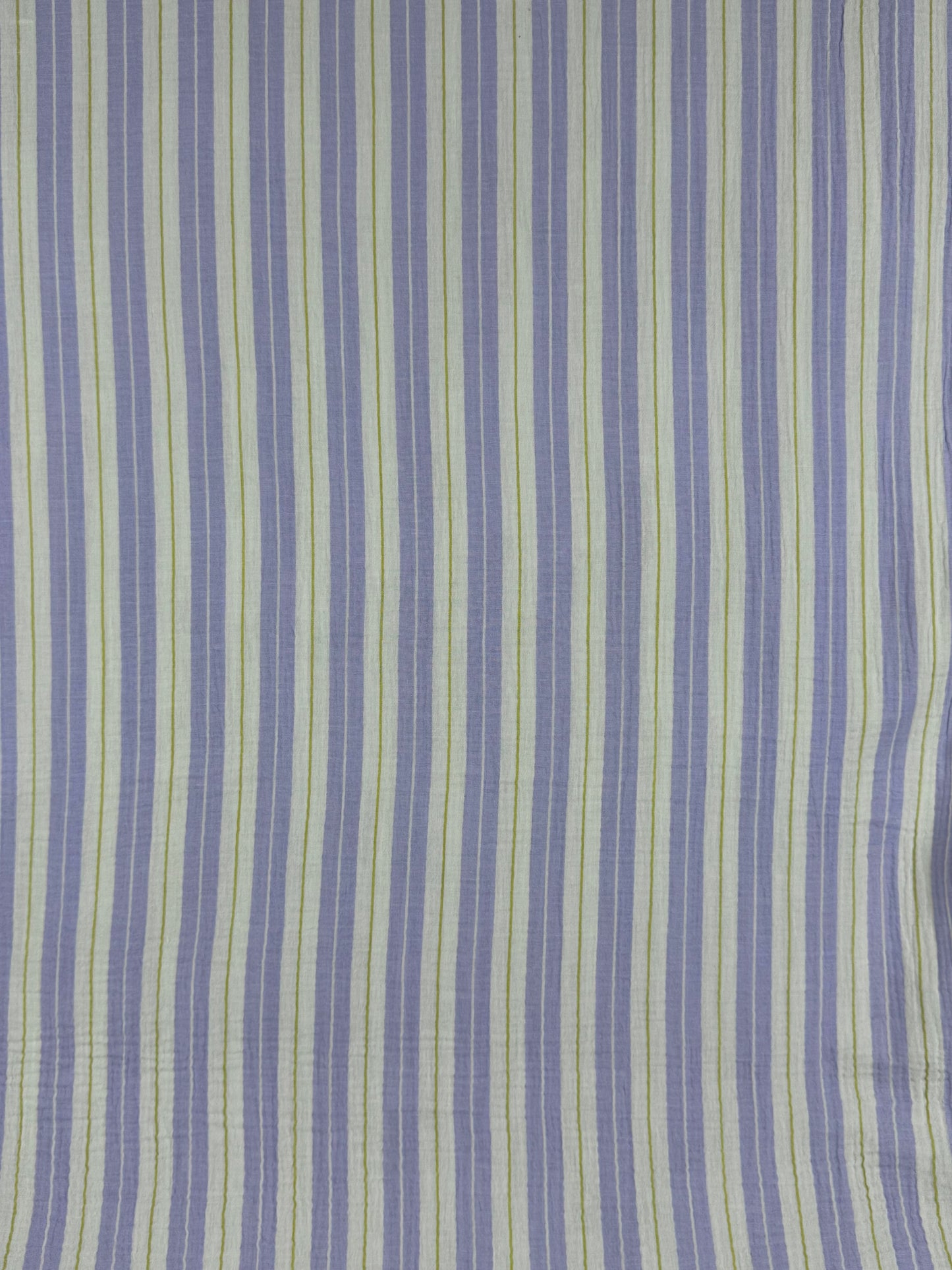 Lilac Yarn Dyed Stripes Double Gauze