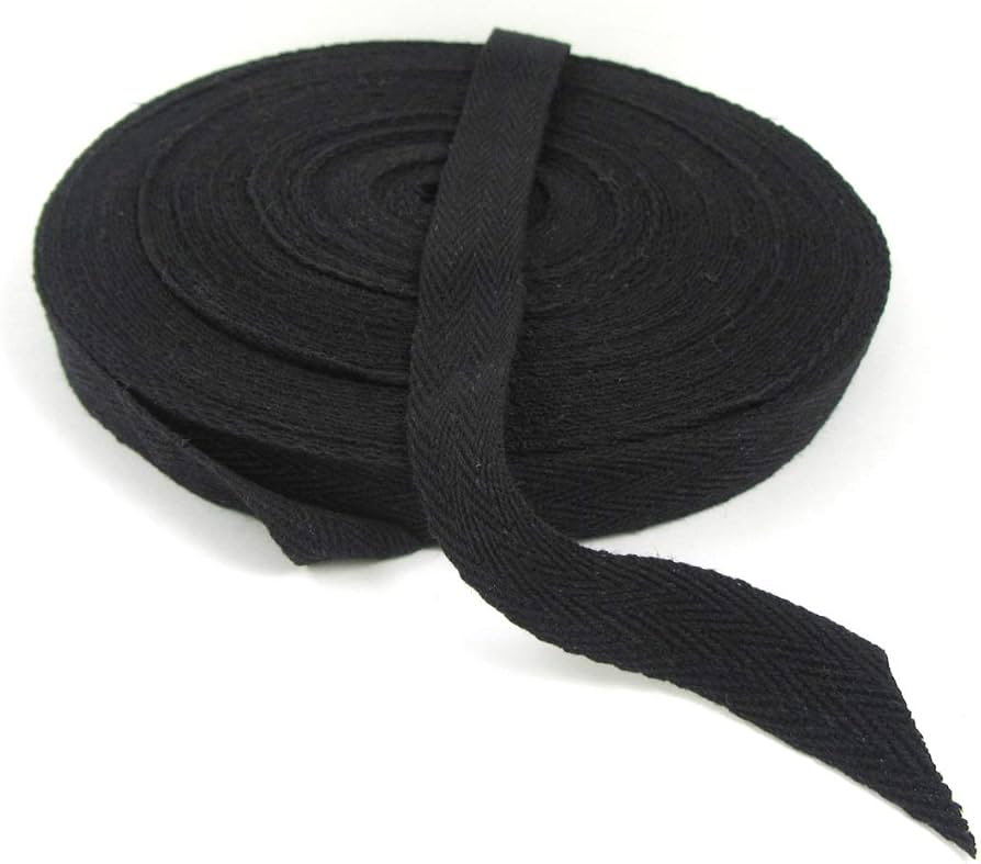 Black Cotton Twill Tape