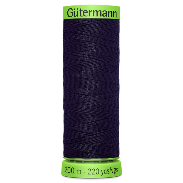 665 Blue Black Gutermann Extra Fine 200m Thread