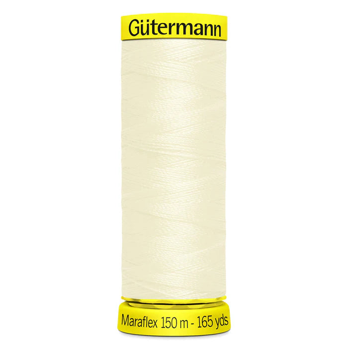 1 Off White Gutermann Maraflex 150m Thread