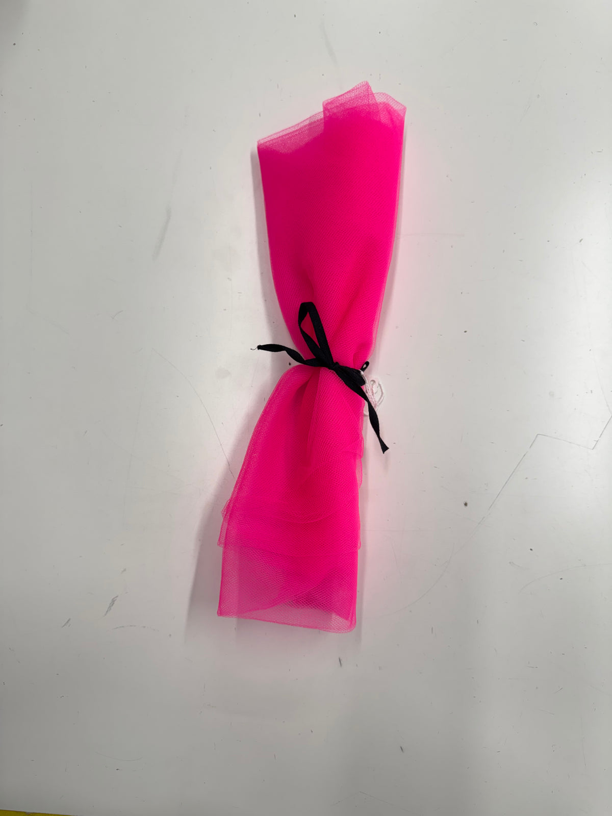Neon Pink Tulle Remnant