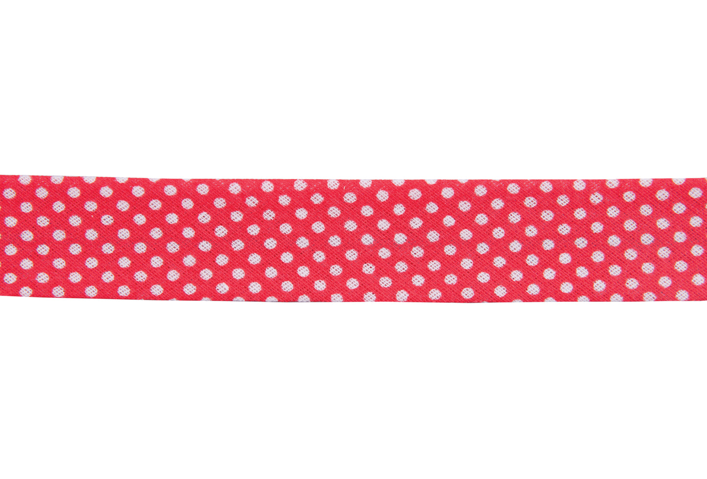Red and White Spot Polycotton Bias Binding