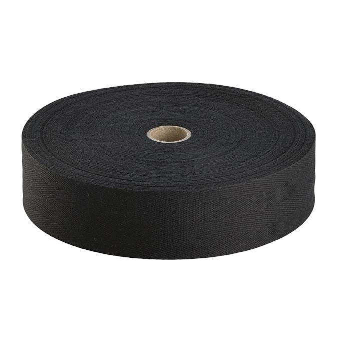 Black Cotton Webbing 40mm
