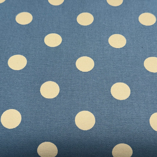 100% Cotton Duck Spot Blue