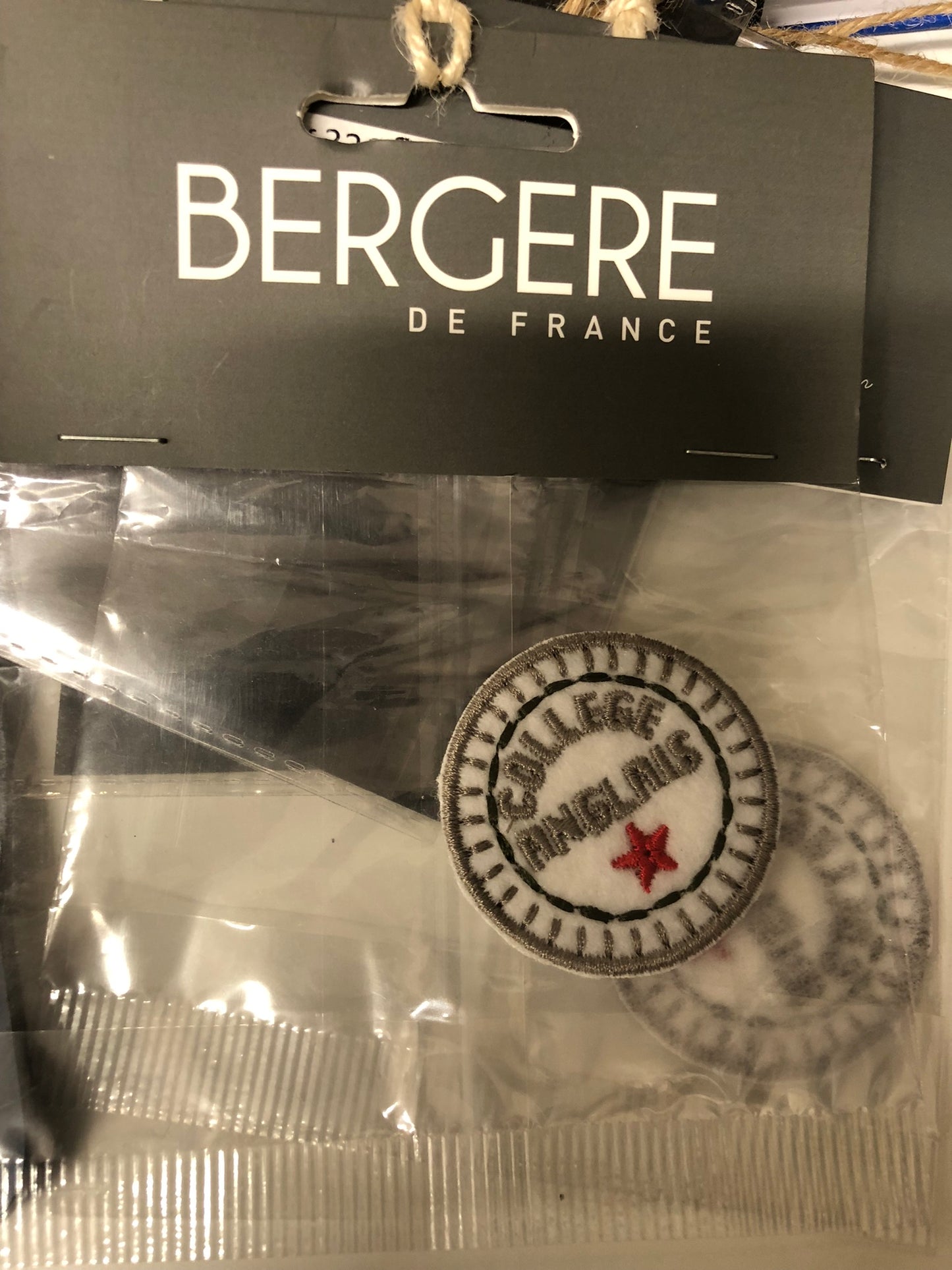 College Anglais Iron-on Motif