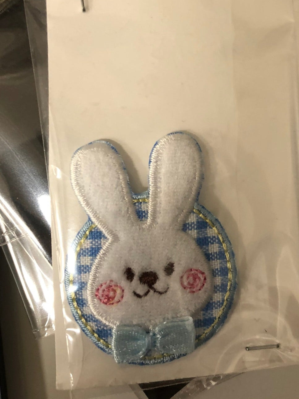 White Bunny Iron-on Motif