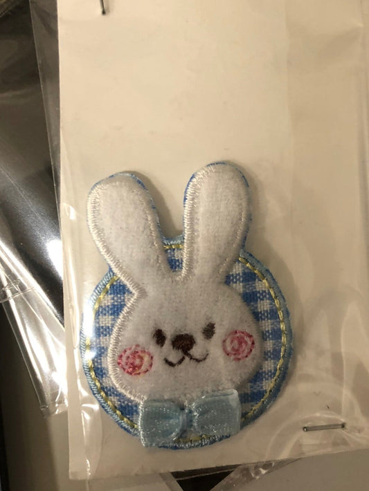 White Bunny Iron-on Motif