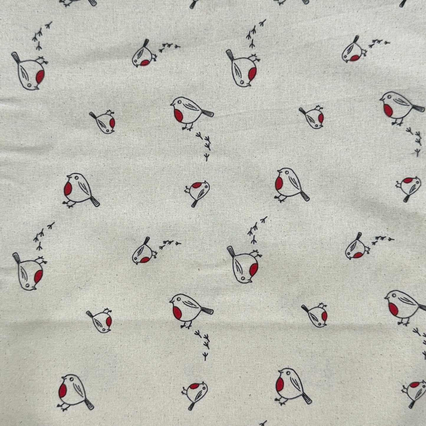 John Louden Natural Little Robins Cotton - SS21