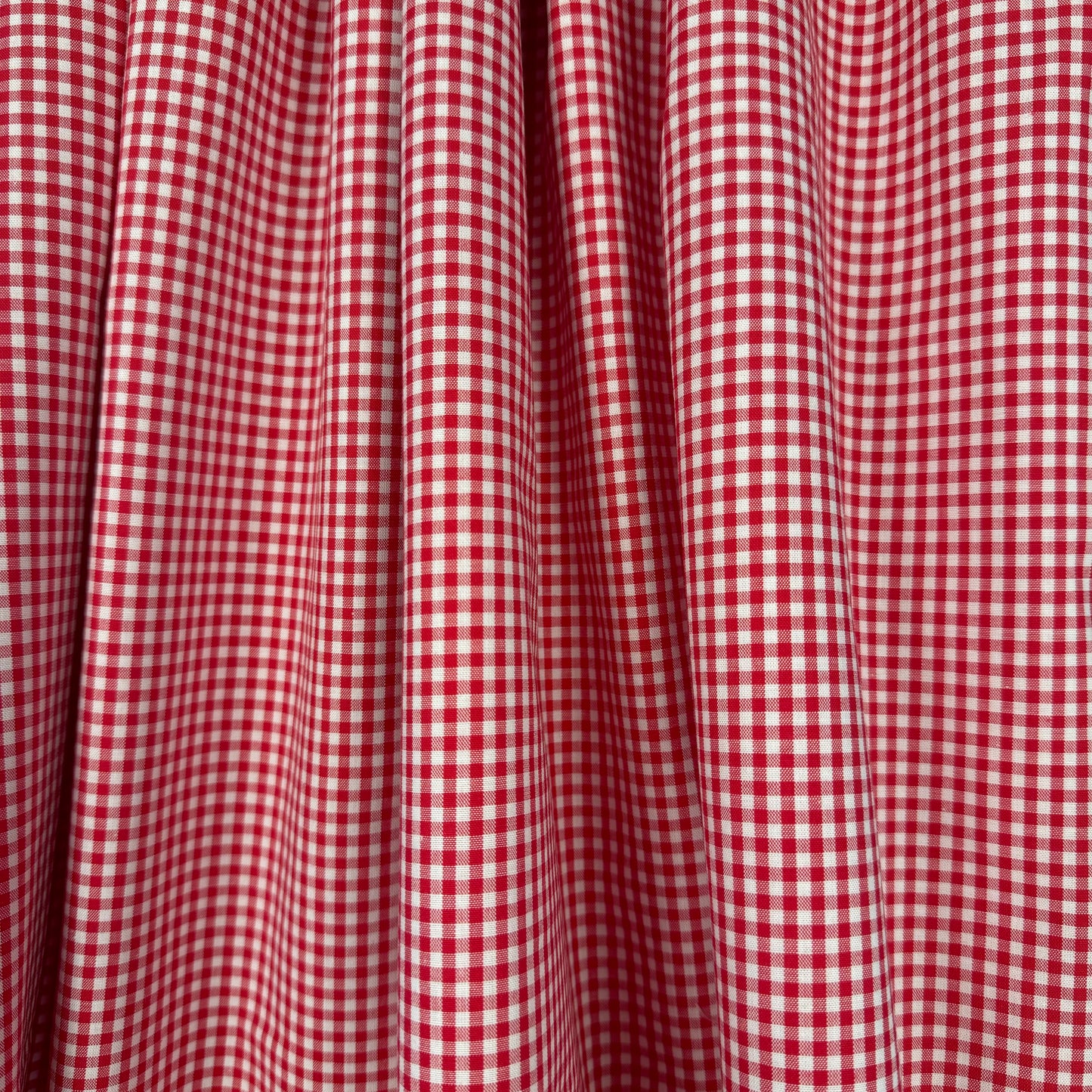 Red and White, Yarn Dyed Gingham - Cotton SS4