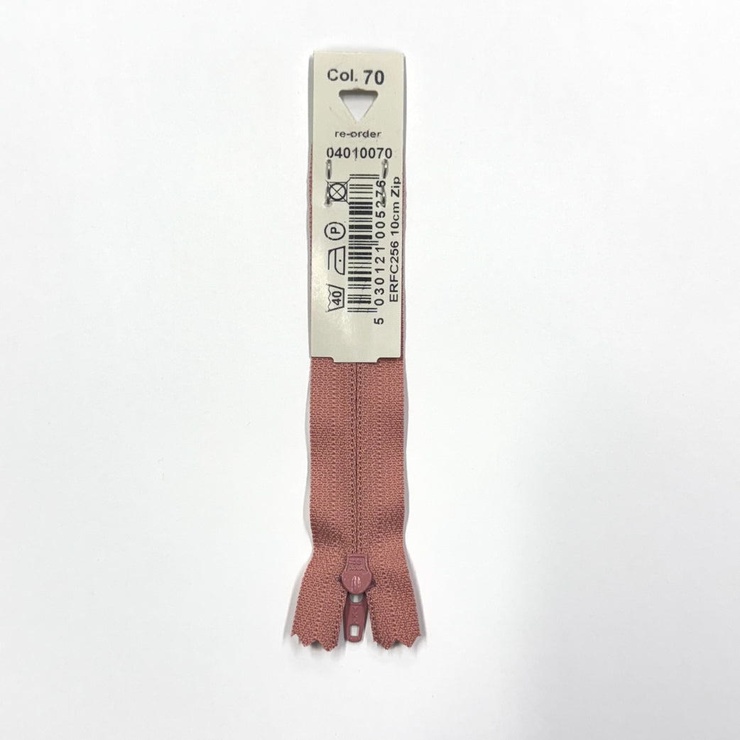 Rose Pink 70 YKK Standard Zip