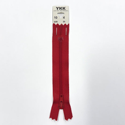 Red 519 YKK Standard Zip