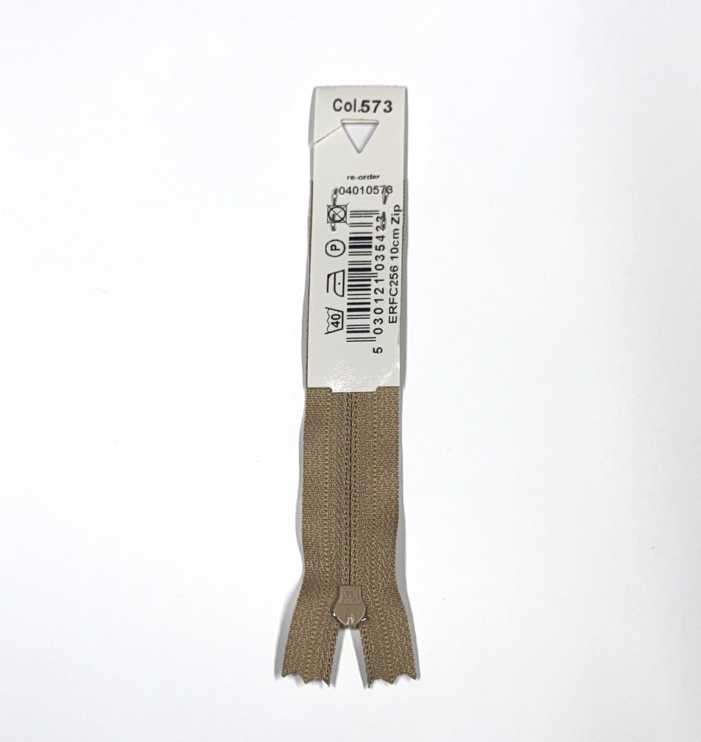 Tan 573 YKK Standard Zip