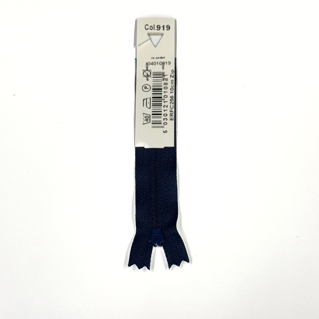 Navy 919 YKK Standard Zip