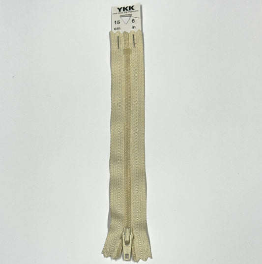 Beige 121 YKK Standard Zip