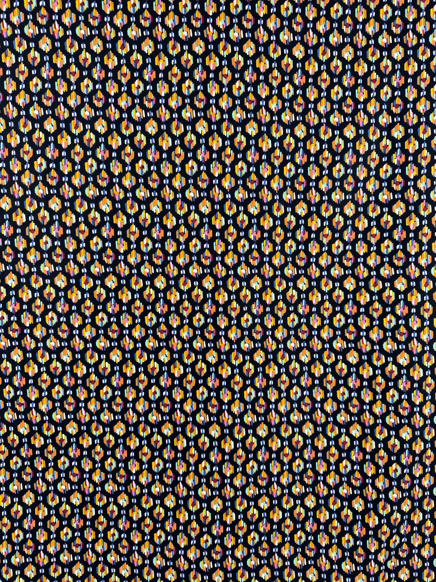Abstract Honeycomb Pima Cotton Lawn