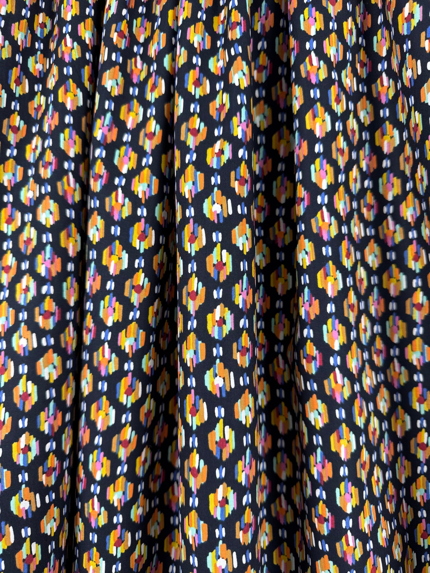 Abstract Honeycomb Pima Cotton Lawn
