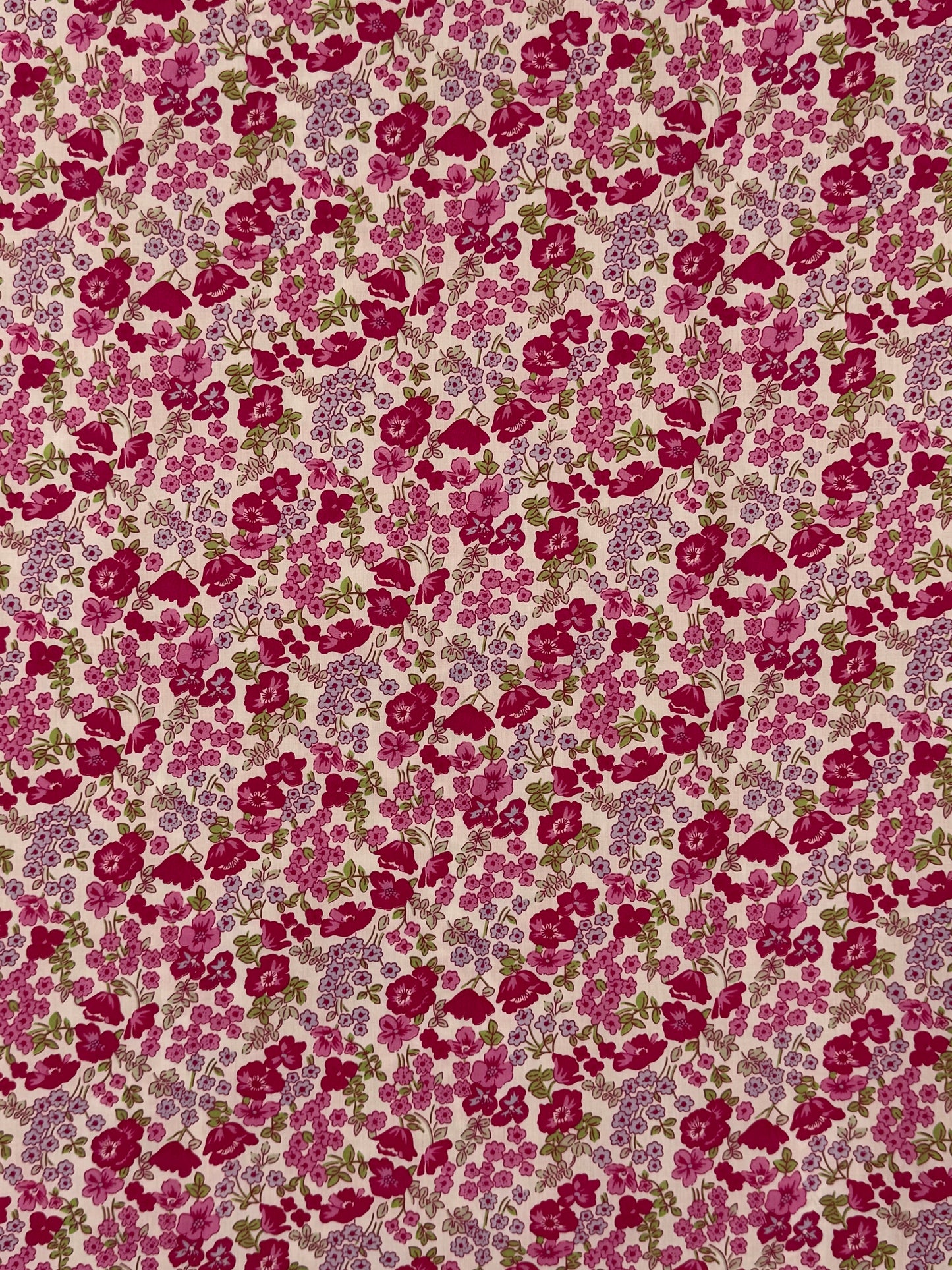 Pink Floral Cotton Lawn