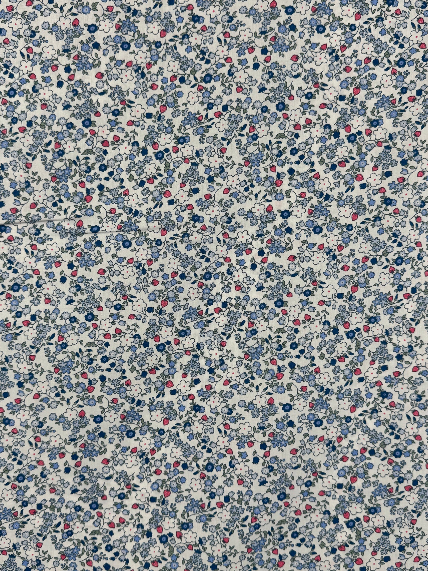 Ditsy Strawberry Cotton Lawn