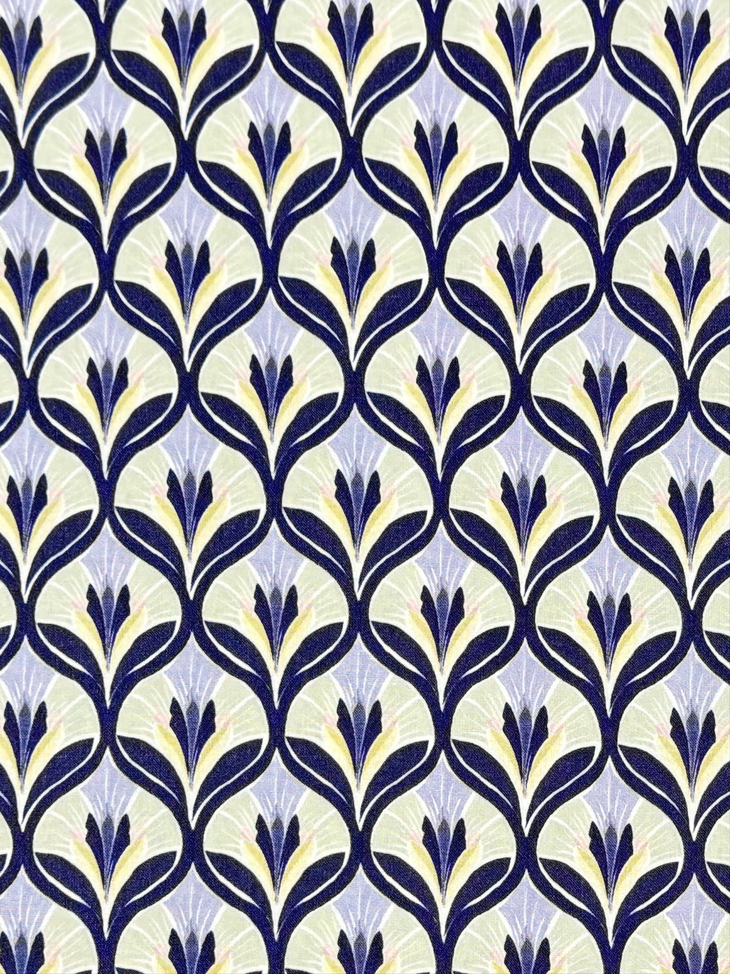 Abstract Lavender Lilies Viscose