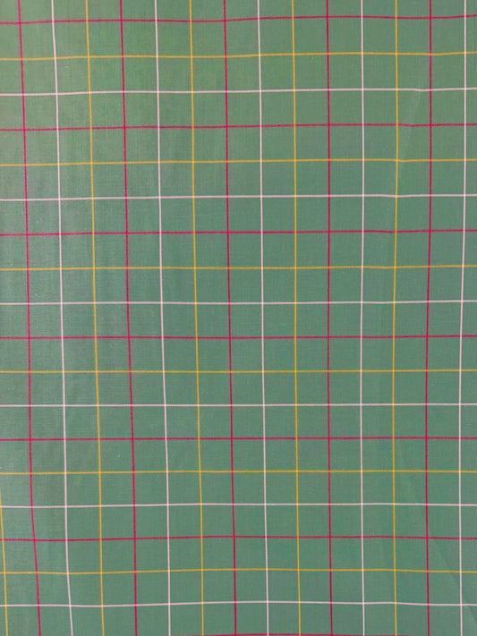 Simple Green Check Cotton