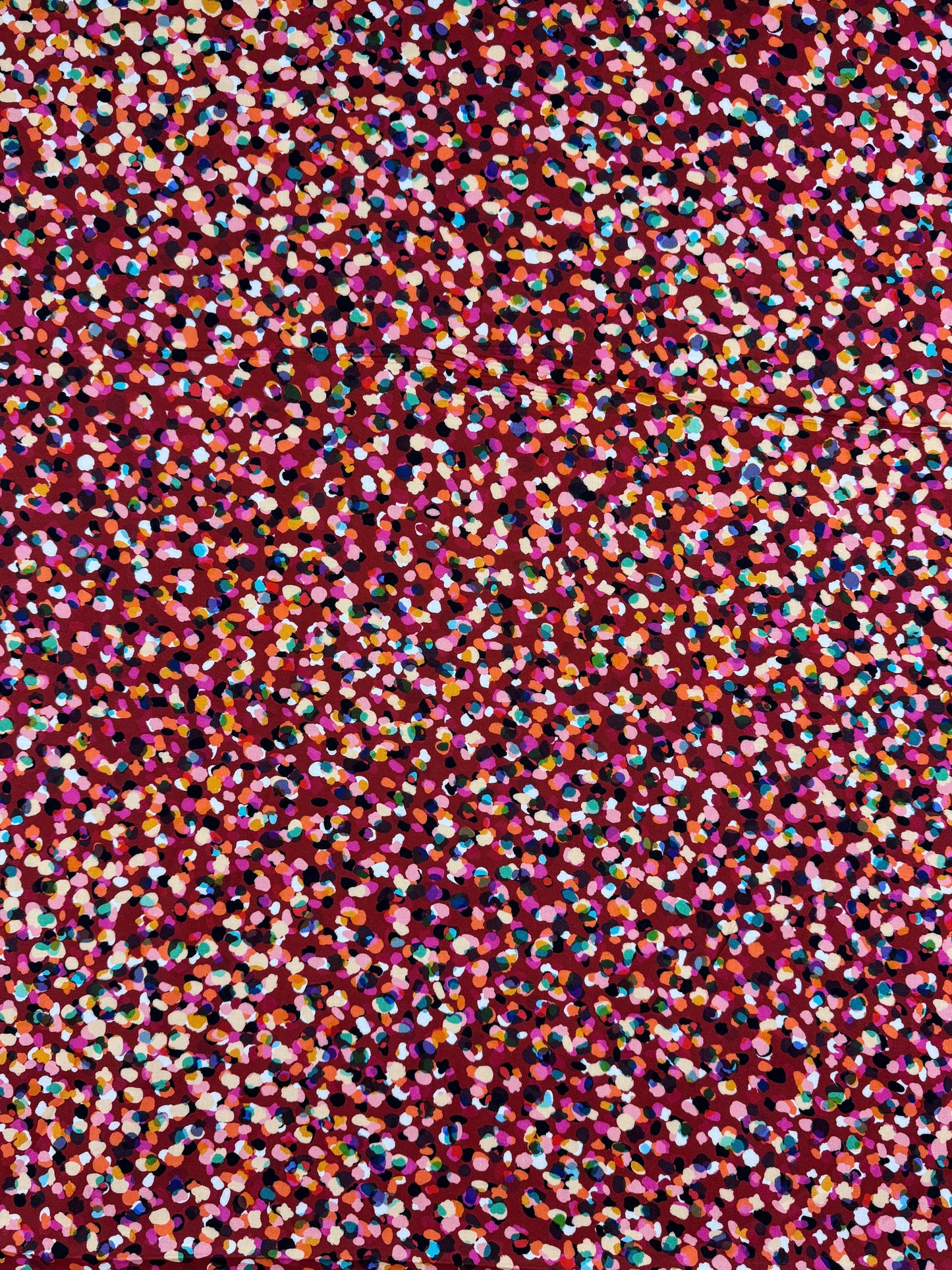 Party Spot Ruby Rayon fabric PARTY2230-RUBY