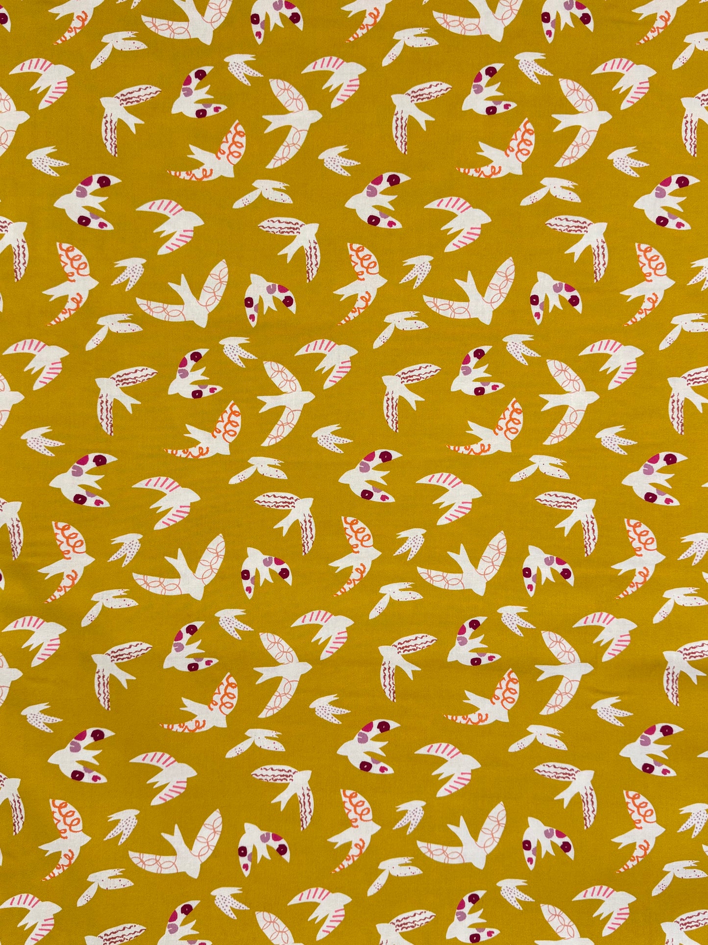 Woodland Wander Mustard Quilting Cotton WOOD2516