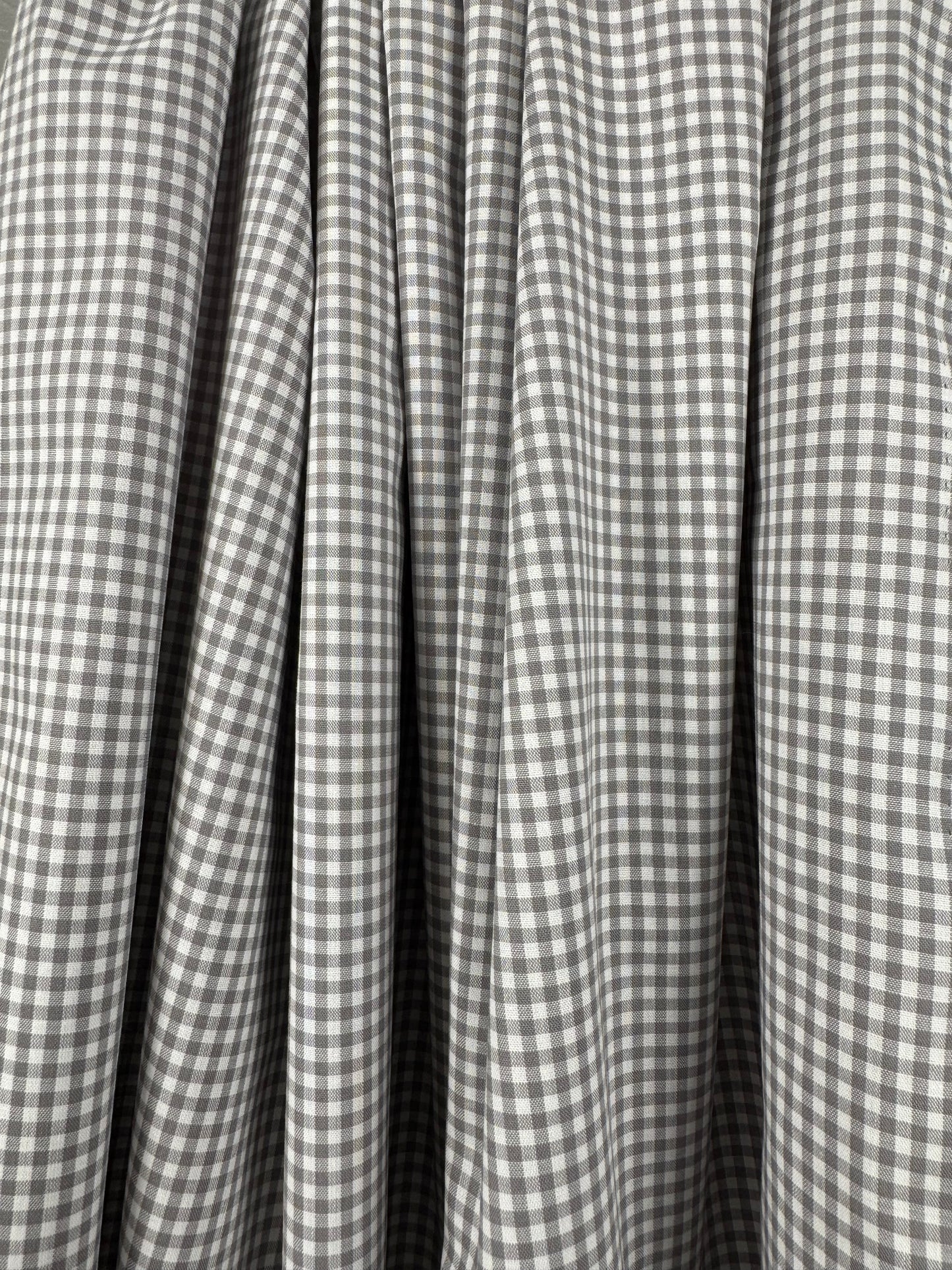 Yarn Dyed Cotton Gingham - Grey