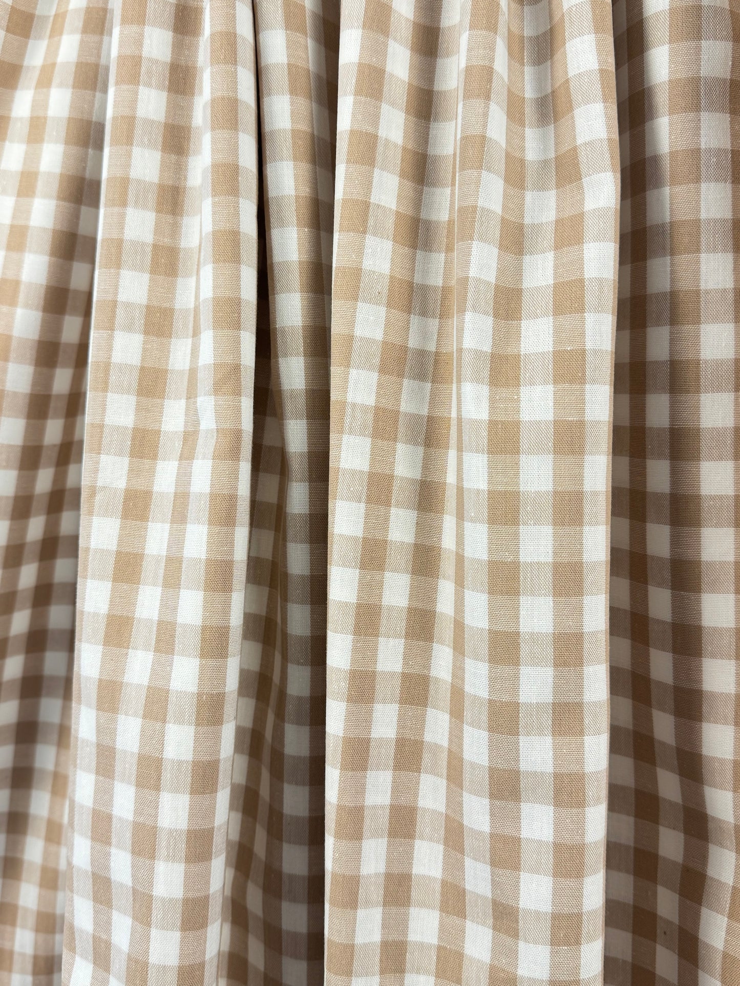 9mm Yarn Dyed Gingham - Sand