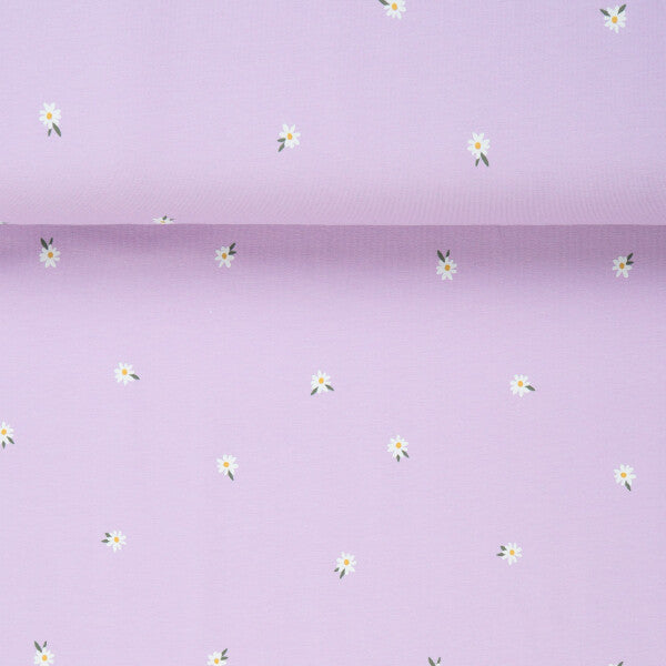 Lilac Daisy Cotton Jersey
