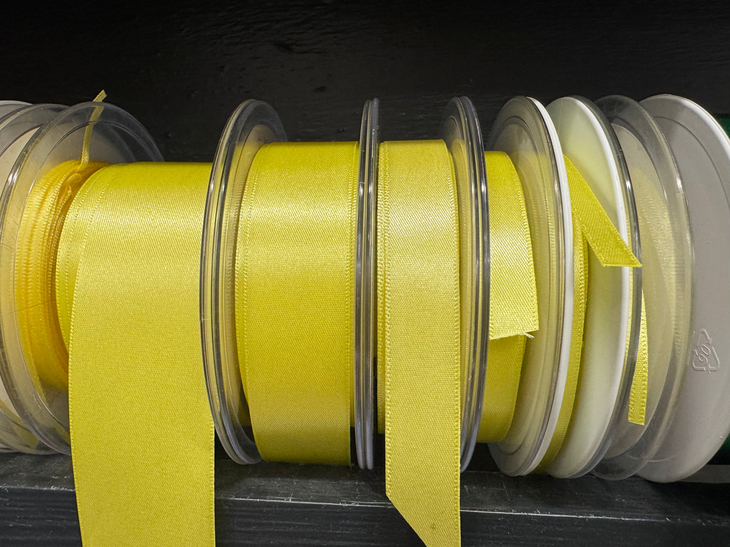 Lemon Yellow Satin Ribbon