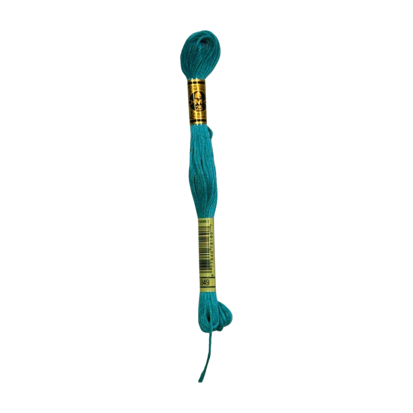 Metallic Turquoise Green DMC Embroidery Thread 3849