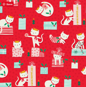 Dashwood Studios - Cosy Christmas by Jane Farnham - Festive Kittens Red