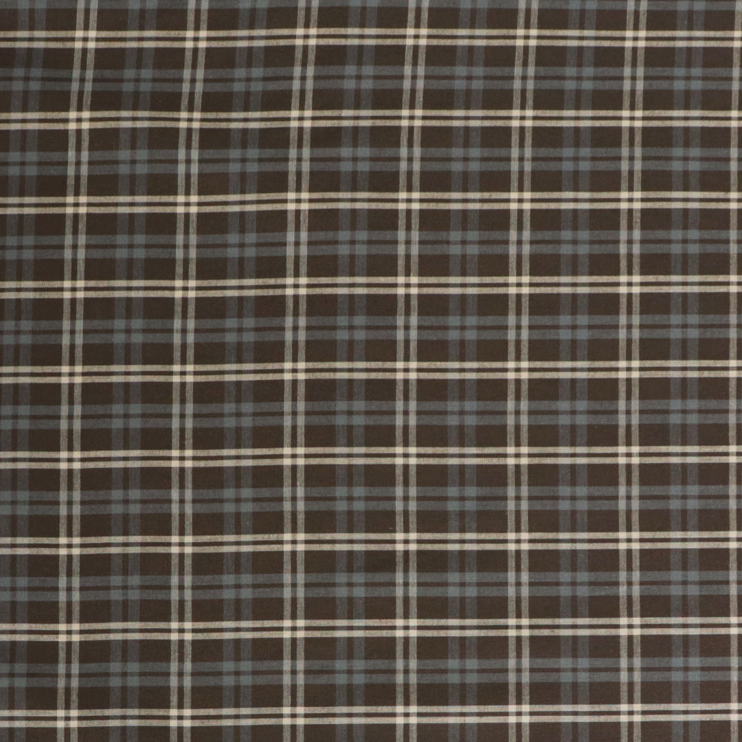 Chocolate Check Organic Cotton