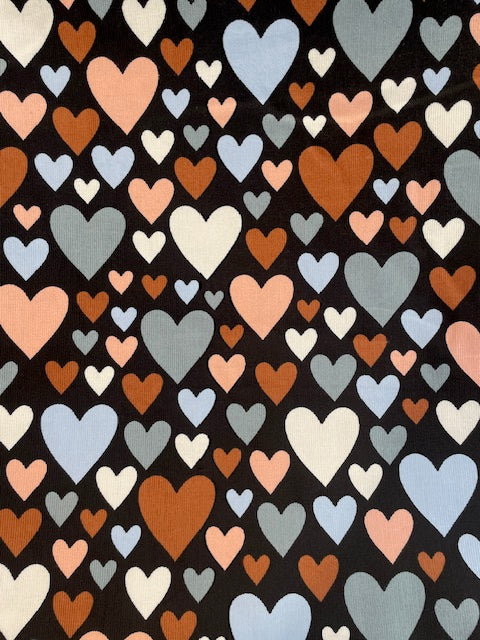Autumn Hearts - Oeko-Tex Babycord SW58