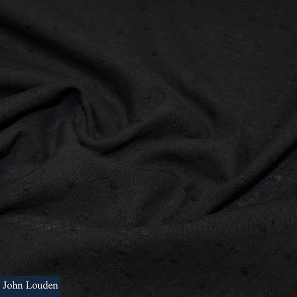 Black Dobby Spot Cotton