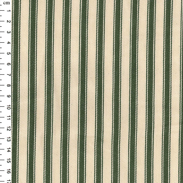 Ticking - Cotton Yard Dyed - Olive