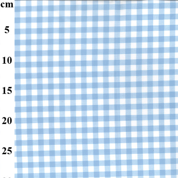 9mm Yarn Dyed Gingham - Pale Blue