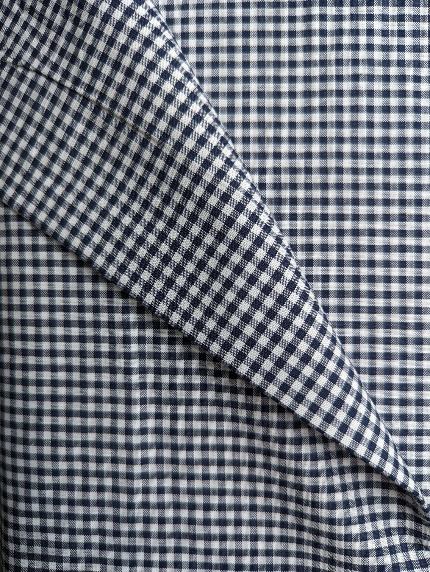 Cotton Yarn-Dyed Gingham - Navy SW09