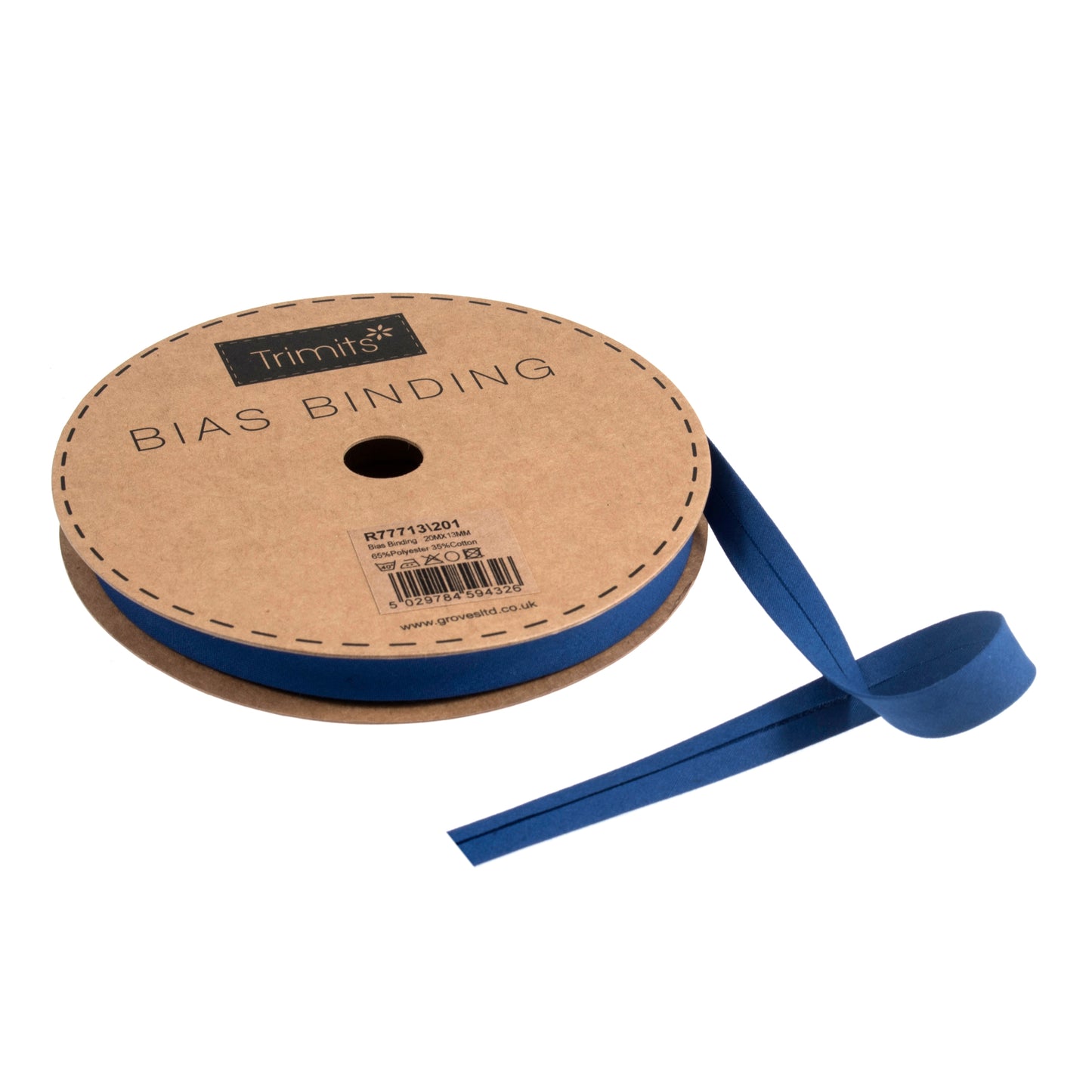 Royal Blue Polycotton Bias Binding