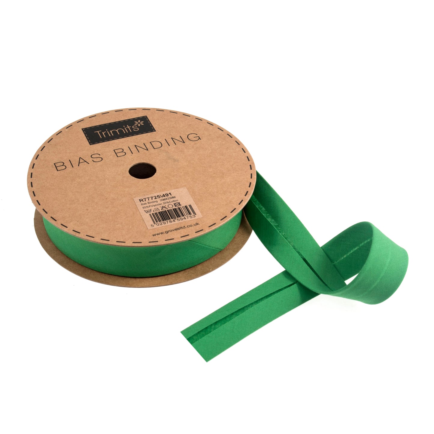 Emerald Polycotton Bias Binding