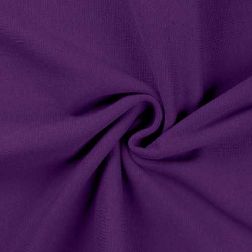 Purple Cotton Jersey Ribbing