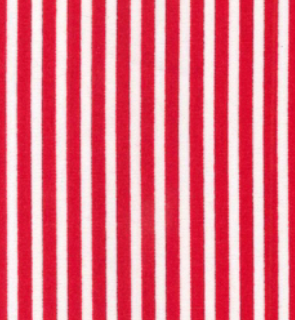 Red Stripe Cotton Poplin SS99