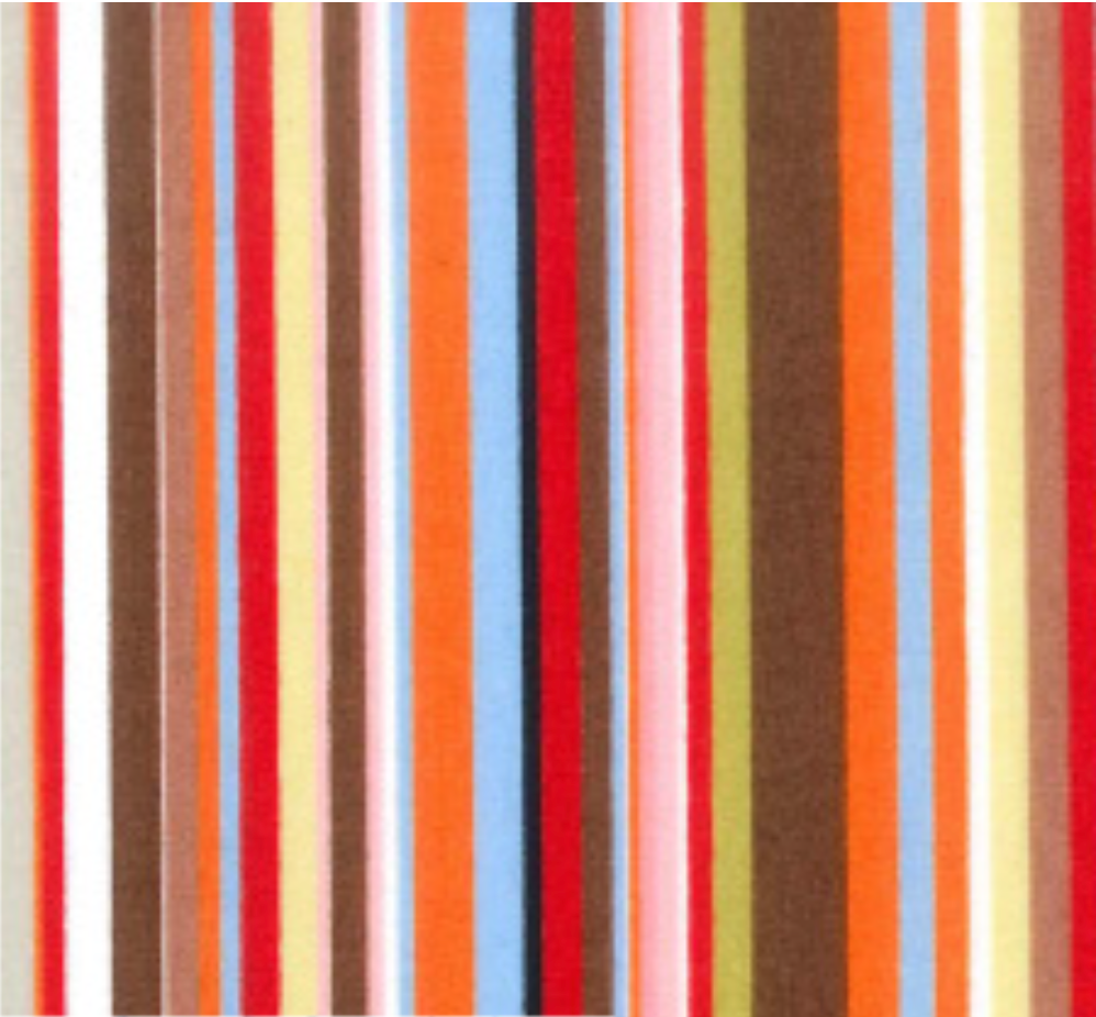 Multi Coloured 70's Stipe Cotton Poplin SS100
