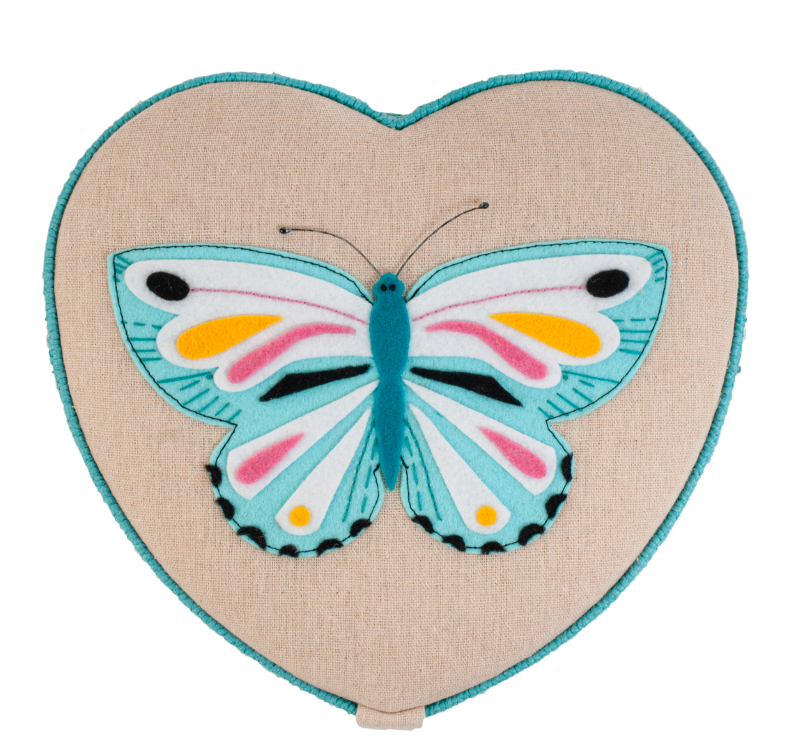 Sewing Box - Butterfly Heart