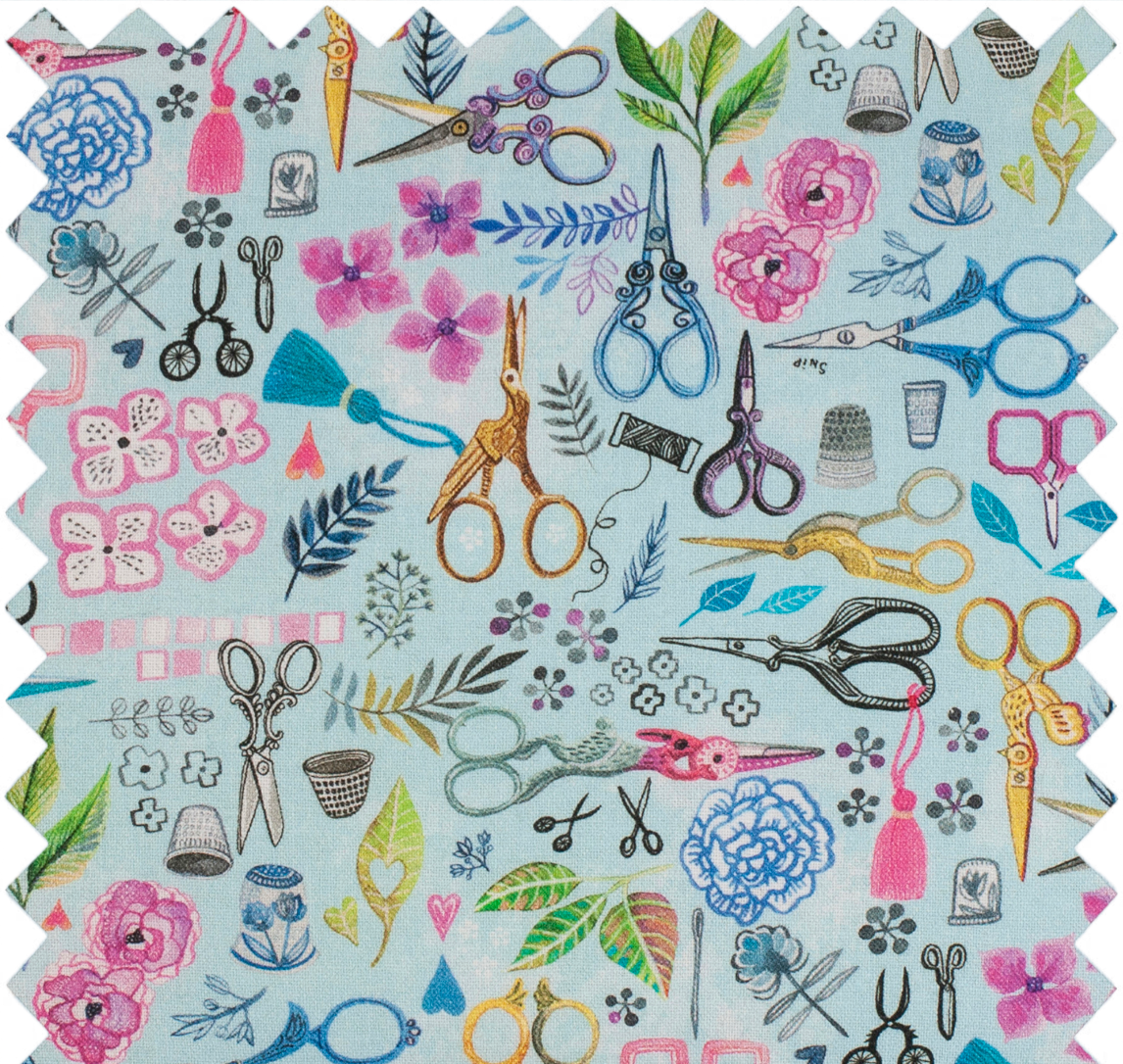 Pin Cushion with Scissors